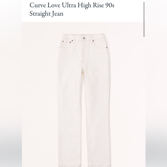 Abercrombie Curve Love Ultra High Rise 90s Straight Jean - Picture 3 of 4
